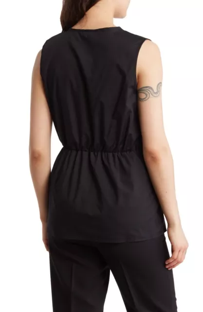 Ellen Tracy Sleeveless Faux Wrap Peplum Top 2