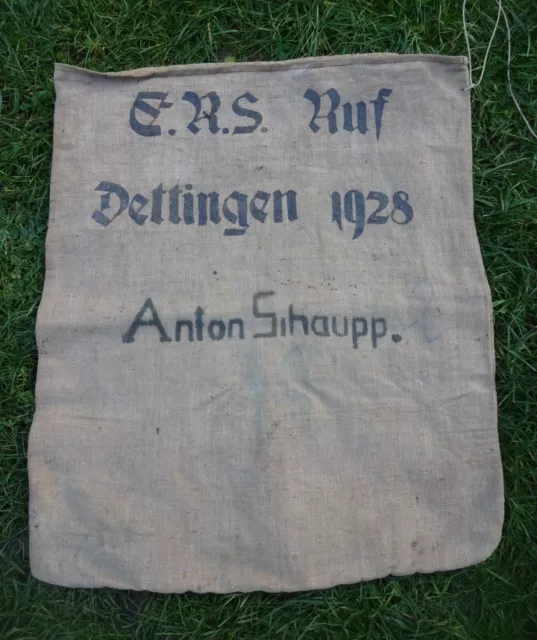 Alter Sack 1928 Leinensack Getreide Mehlsack Bauer Leinen Antik Landhaus Deko