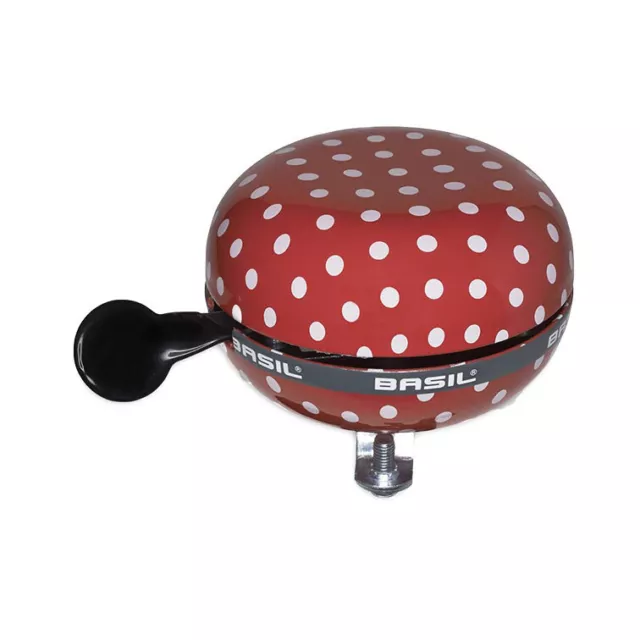 Basil Big Polkadot Bell (Red/White) —AUS STOCK— Bike Bicycle Cruiser Polka Dots