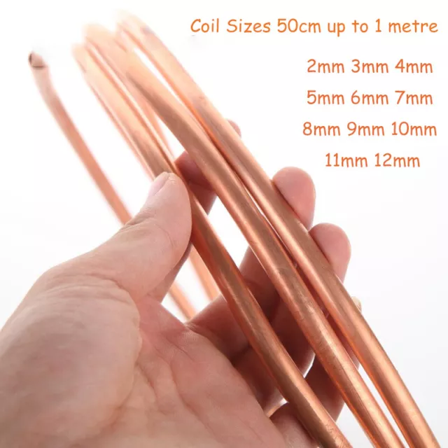 2mm -19mm OD Copper Refrigeration Tube Coil Plumbing/Microbore/Water/Gas