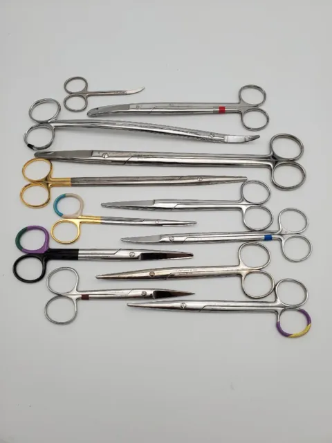 LOT of 12 - V. Mueller Surgical Medical Stainless Steel Scissors various German