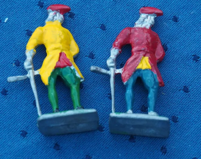 ***ZINNFIGUREN**2 HANDBEMALTE**ZINNSOLDATEN**FLACHFIGUREN***VINTAGE