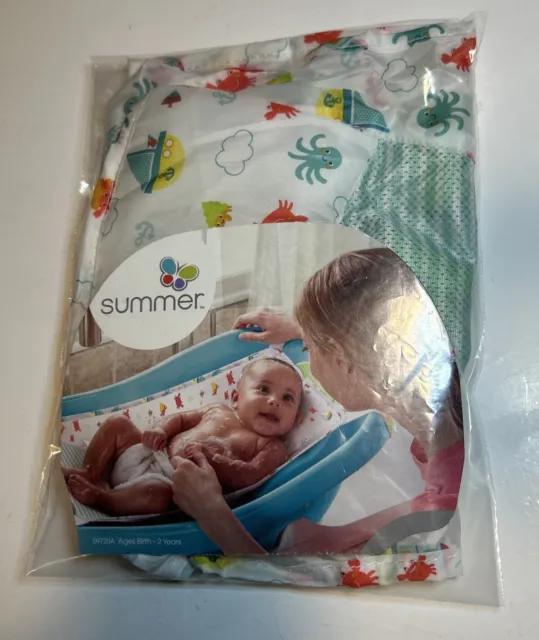 Summer Comfy Clean Deluxe Newborn to Toddler Tub Pad Teal