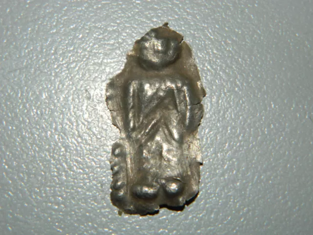 Exvoto Idolo estatuilla plaquita plata Romano Dios Protector Idol Roman Ancient