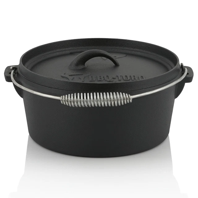 BBQ-Toro Dutch Oven Set 10-teilig, 4.5 QT Feuertopf + Deckelheber &mehr *B-Ware* 2