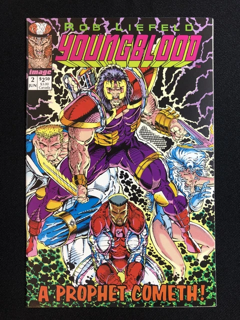 Youngblood #2 Pink Logo Variant 1992 1st App of Prophet Image 1992 High Grade NM