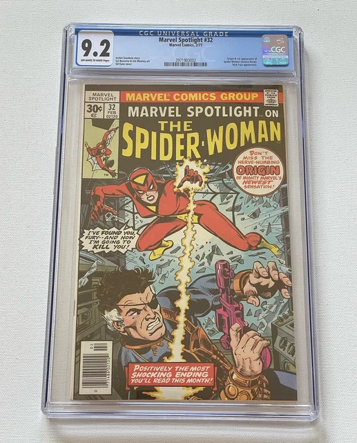 Marvel Spotlight #32 CGC 9.2, 1st App Spider-Woman (Jessica Drew) KEY