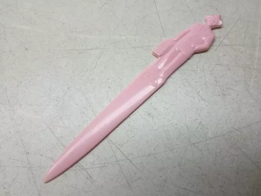 Fuller Brush Man Letter Opener Vintage 1950s Plastic Envelope Knife Pink Color