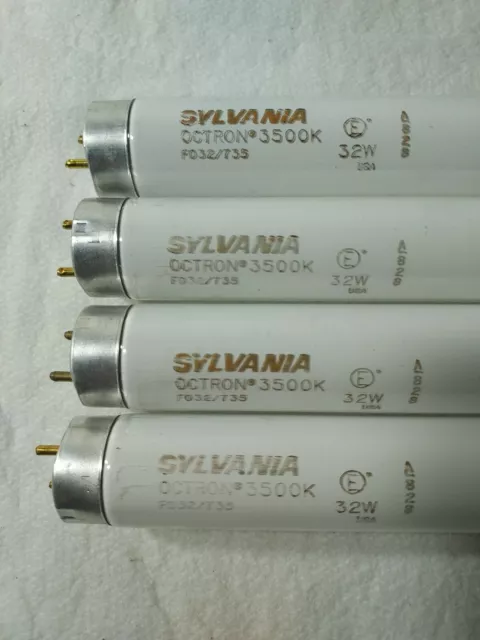 (4-Pack) Sylvania FO32/735 32W Fluorescent Lamp Light Bulb 3500K 48"