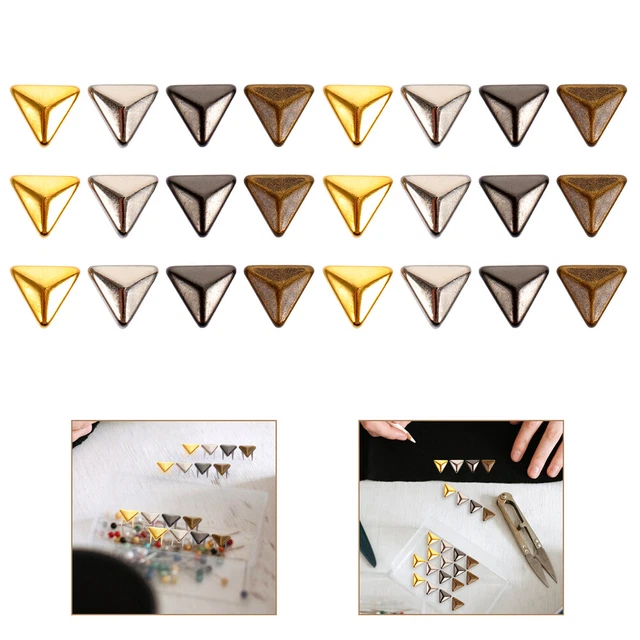 Remaches triangulares sombrero accesorios para trompetas cuatro pernos aleación