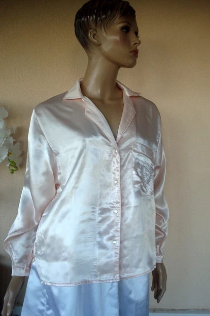 Chemise De Nuit Fleurie Pastel Sans Manches, Volants, Taille 38/40/42 – Vintage, Occasion Très Bon état