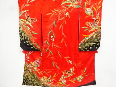 67644# Japanese Kimono / Kimono / For Girls / Flower & Butterfly With Mari B