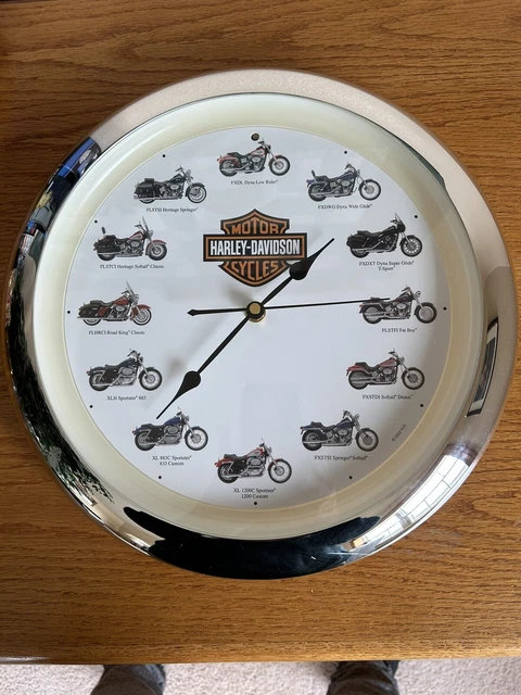 vintage harley davidson clocks