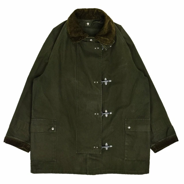 90’s Fireman Half Coat Green Vintage 90s HEARTLAND Fireman Coat Jacket Striped size XL | eBay