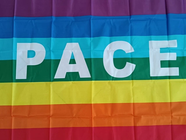 Bandiera arcobaleno, multicolore, 150 x 90 cm