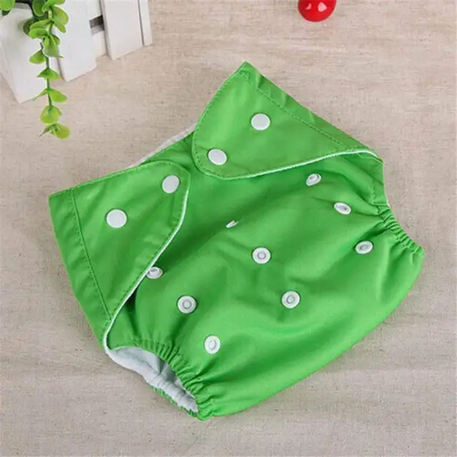 1PC Baby Washable Cloth Diaper Adjustable Reusable Solid Diaper Cover Wholesale 5