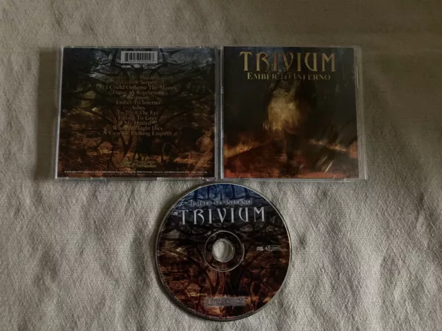 TRIVIUM Ember to Inferno CD OOP 1st Pr Lifeforce 2003 Unearth Sylosis In Flames