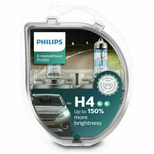 H4 PHILIPS X-treme Vision Pro150  Scheinwerfer Lampe 2