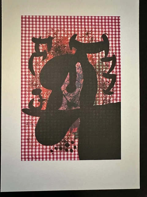Joan Miro Signed Lithograph 1972 Offset Litho