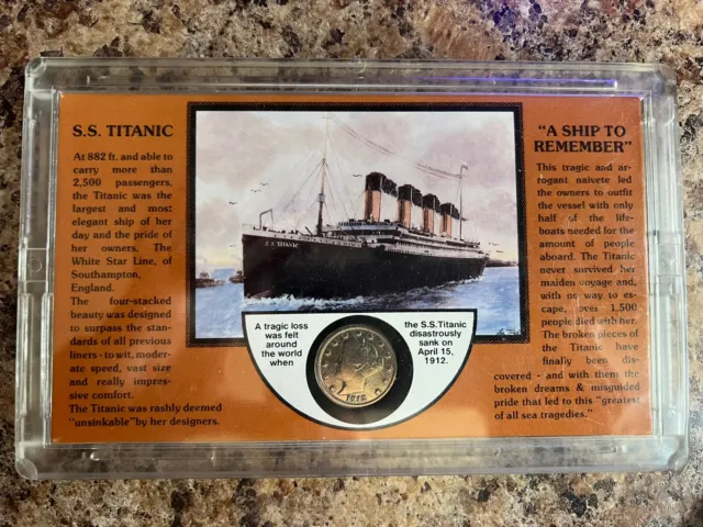 S.S. Titanic “A Ship To Remember” 1912 Coin V Cents
