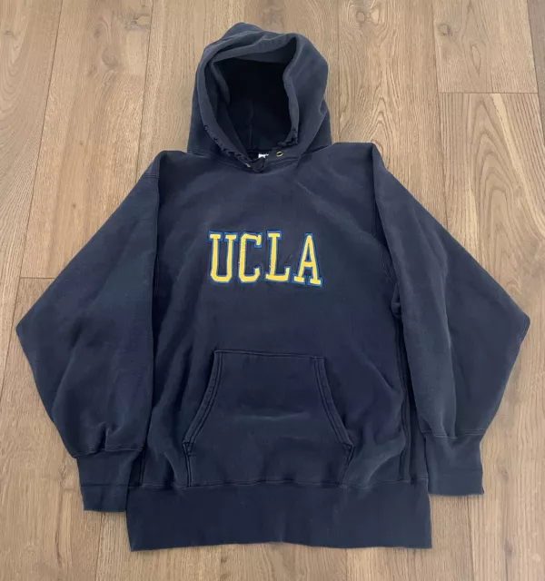 VTG 90S UCLA Bruins Champion Reverse Weave Hoodie Sweatshirt XL USA ...