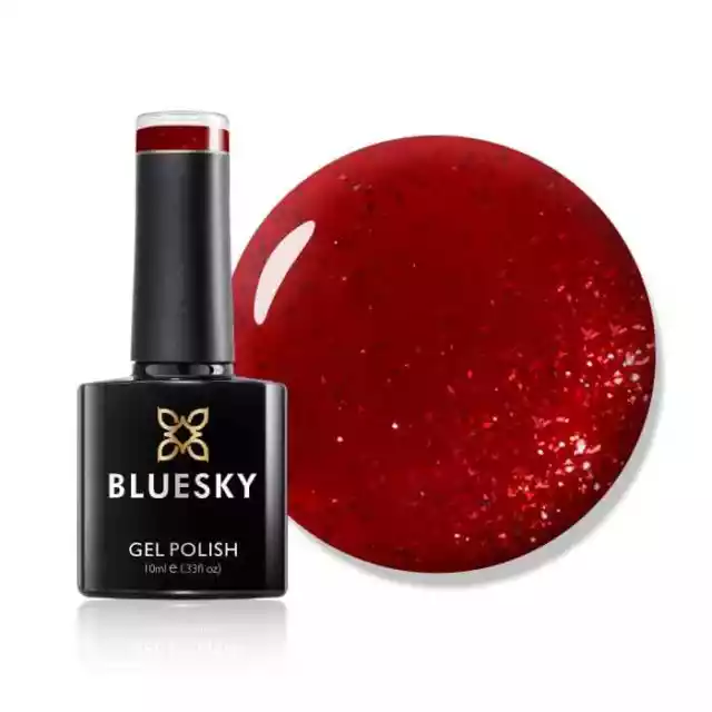 Bluesky Gelpolitur - ROTER SCHIMMER - A001 rot UV LED Nagel einweichen