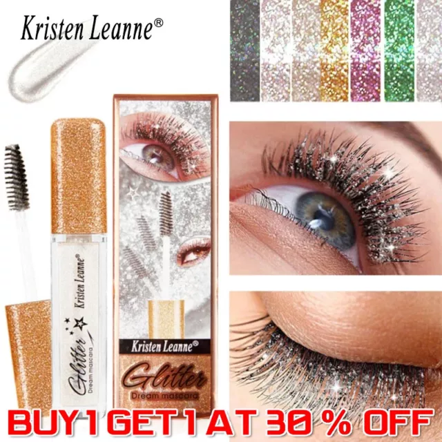 Glitter 4D Lash Mascara Colored Lengthening Sparkling Diamond Eyelash Cosmetic