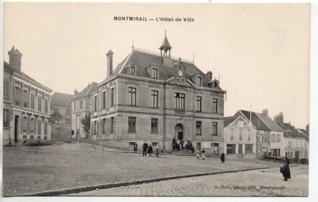 MONTMIRAIL - Marne - CPA 51 - l'  Hotel de ville 1