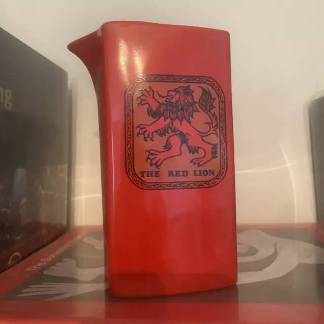 Vintage Carlton ware red lion Water Pitcher Jug