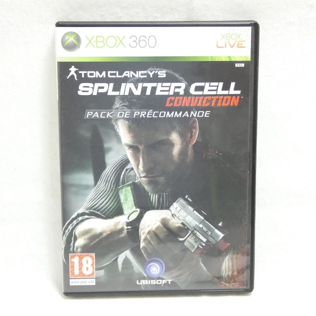 Jeu Splinter Cell Conviction + Steelbook - Xbox 360 PAL FR - Bon état (vendeur Pro)