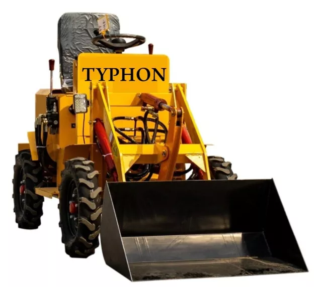 TYPHON Thunder IV Electric Wheel Loader Wheeled Front End Loader Scoop Machine