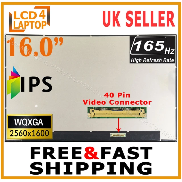 Dalle écran Remplacement Lenovo 5M11D12326 16" IPS 2.5K 165Hz - Neuf DisplaySeek