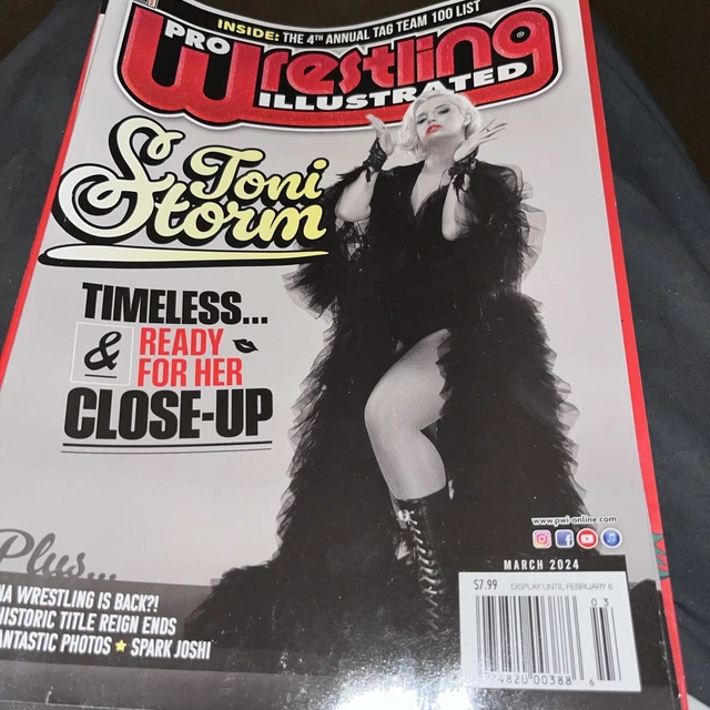 PRO WRESTLING ILLUSTRATED magazine March 2024.Tag Team 100 List,Toni