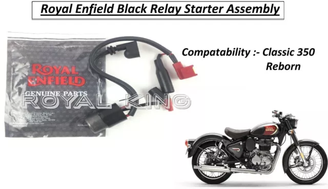 Royal Enfield "RELAY STARTER" NOIR Pour "NEW CLASSIC 350" REBORN