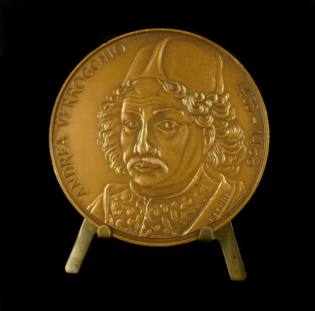 MEDAILLE ANDREA DEL Verrocchio Bildhauer Maler Goldschmiedekunst