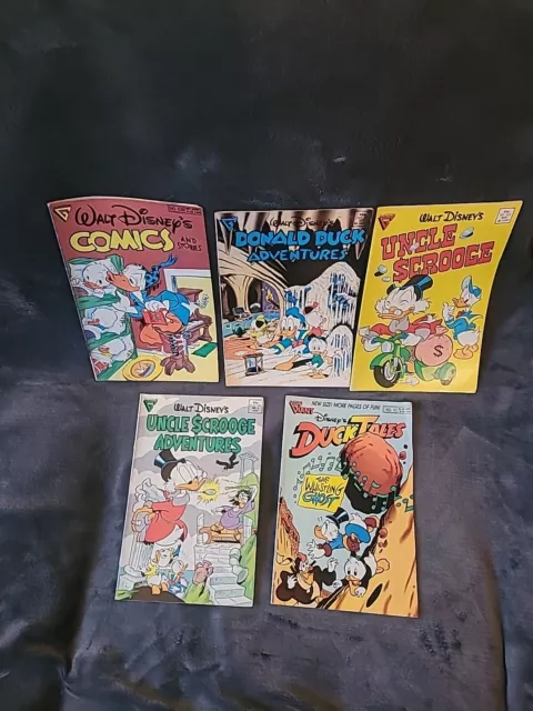 Disney, Donald Duck, Duck Tales Uncle Scrooge  Gladstone Comic Bundle, 1987-89