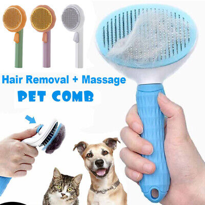 Dog Hair Removal Comb Grooming Pet Comb for Dogs Cat Flea Automatic Hair Brush