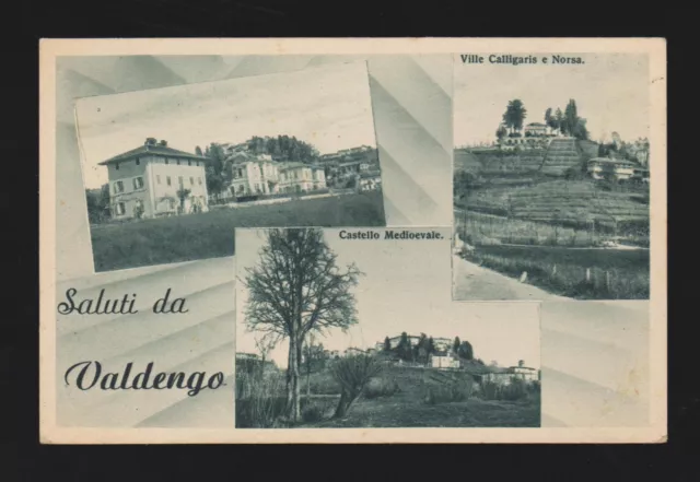 Saluti Da Valdengo Biella Cartolina Fp Vg 1950 - Ceria Bonda