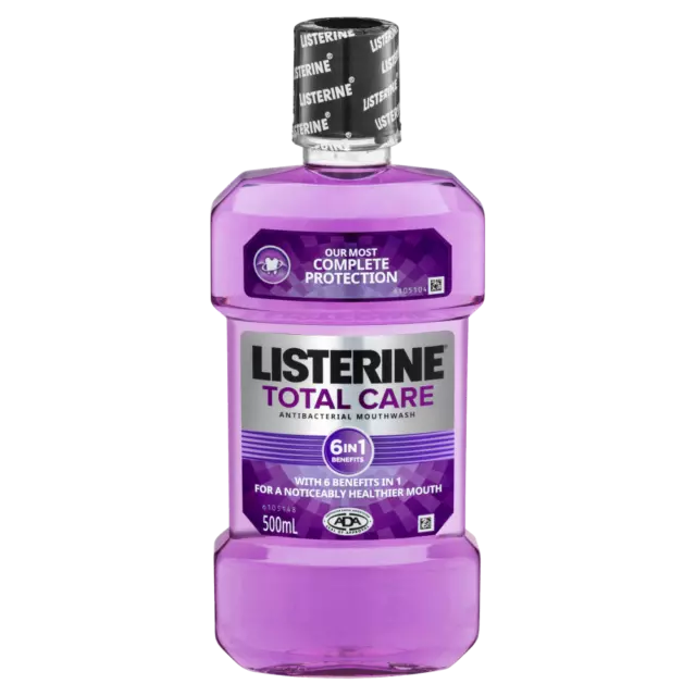 Listerine Total Care Mouthwash 500mL Antibacterial Complete Protection