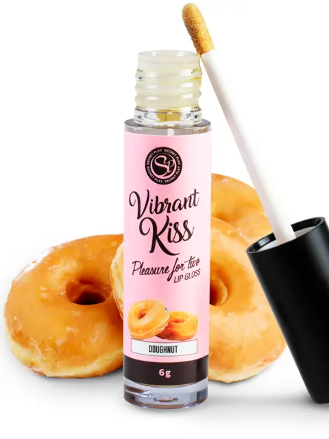 Lip Gloss con efecto de Vibración sabor donut especial para sexo oral ENVÍO 24 H