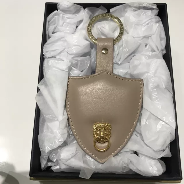 Aspinal of London Lion-Head Mini Trunk Bag - Transparent, Gold