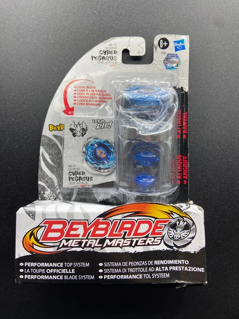 Toupie Beyblade Metal Masters Cyber Pegasus BB-01 Hasbro - Neuve Avec Lanceur