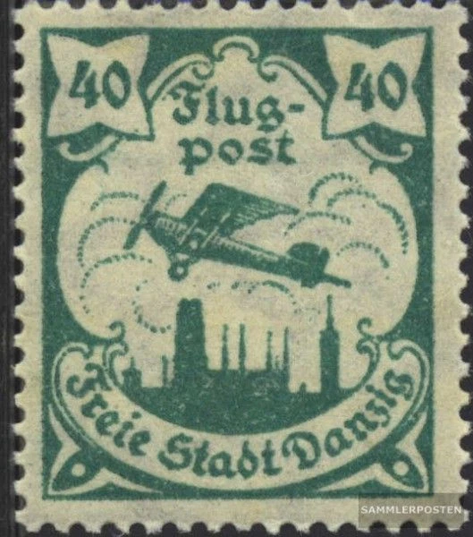 Prophila Collection Gdansk 99Y (Copleta.edición.) Devaluación Favor Usado 1922 Sello De Correos