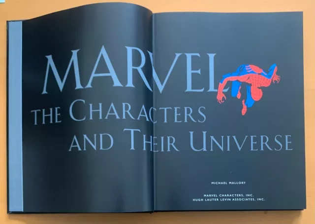 Marvel The Characters And their Universe Hardcover Leatherbound (2001) 288 pages 3