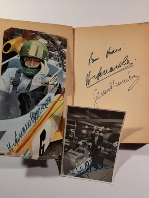 1972 LE MANS  24 h MATRA  PHOTOS SIGNEES H. PESCAROLO ET JP. BELTOISE