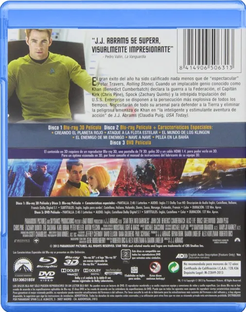 Star Trek: En la Oscuridad Blu-ray 3D + Blu-ray + DVD (6 Noviembre 2013)  Chris 2