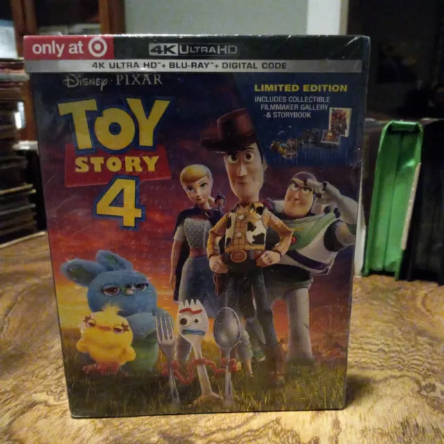 Target Exclusive TOY STORY 4, 4K Ultra HD Blu-Ray Digital Code, SEALED NEW