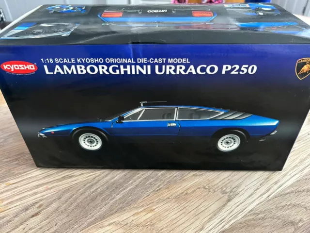 1/18 Kyosho Lamborghini Urraco P250 In Blue , New , 08441Bm