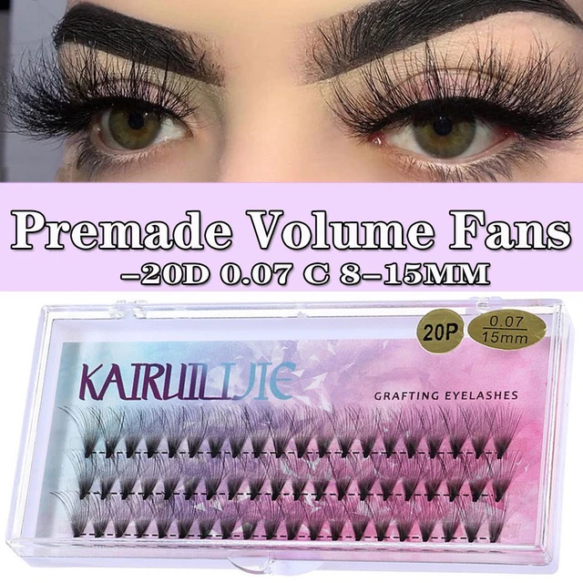 de vison Fuax Russie Premade Volume Ventilateurs Faux cils Eye Lash Extension