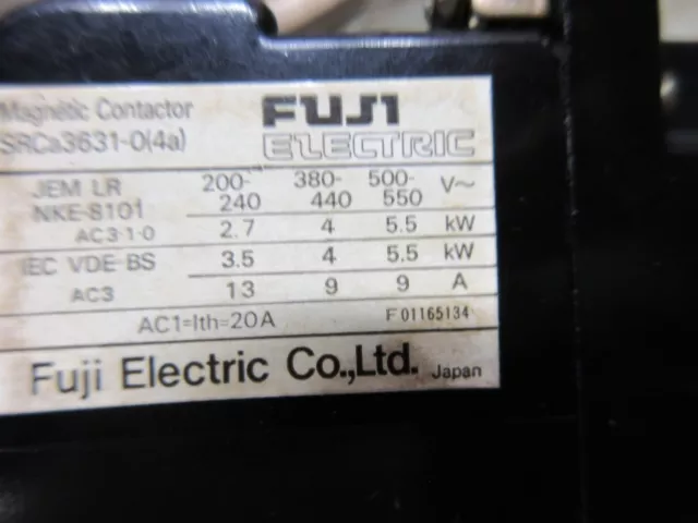 FUJI Elettrico Magnetico Contatore SRCA3631-0 (4A) CNC Edm Con Relè Lotto Da 3 2